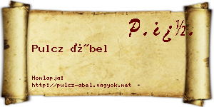 Pulcz Ábel névjegykártya